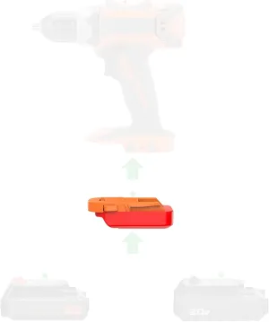 1 Adapter for Ridgid 18v Tools, Compatible with Black and Decker, Porter Cable 20v MAX Battery - Adapter Only