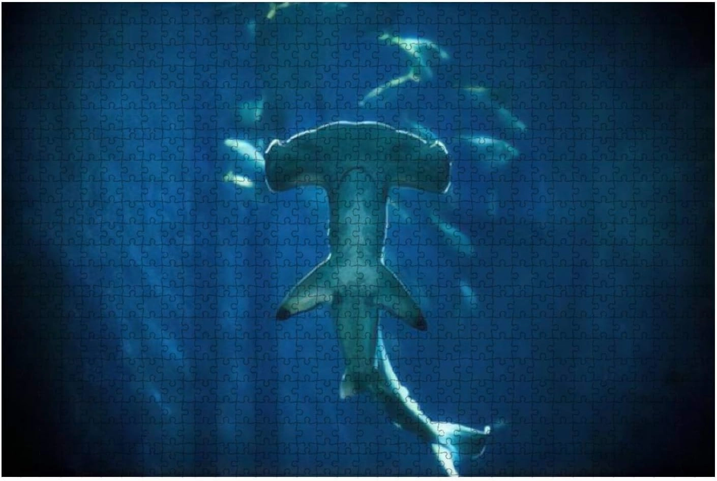 1000 Piece Hammerhead Shark Large Piece Jigsaw Puzzles for Adults Educational Toy for Kids Creative Games Entertainment Wooden Puzzles Home Decor