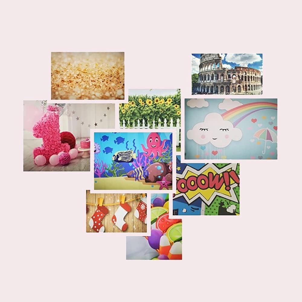 10x7ft Cityscape Night Ferris Wheel Photography Backdrop Seaside Sunset Landscape Background Baby Shower Wedding Party Decoration Banner Supplies Photobooth Vinyl Studio Props