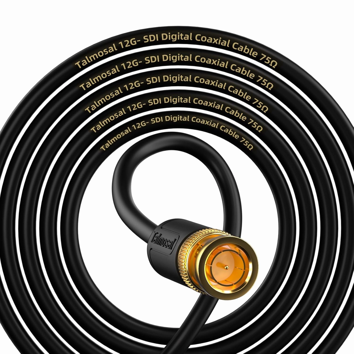 12G SDI Cable 300 ft, RG11 Coax 4K BNC Cable Supports HD-SDI/3G-SDI/6G-SDI/12G-SDI/4K/8K 75 Ohm 4K SDI Video Cable for Blackmagic Design Converter, Video Security Camera