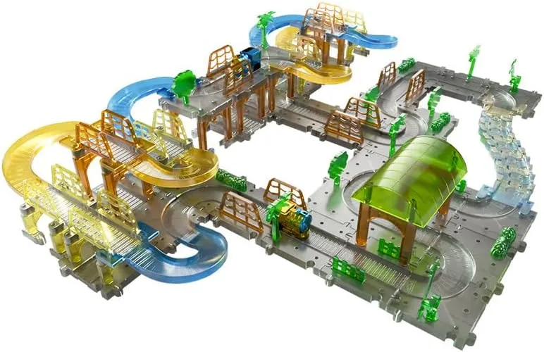 132PCS Electric Train Set with Tracks, DIY STEM Educational Toy, Rechargeable Motorized Puzzle for Ages 3  Boys & Girls, Birthday Gift