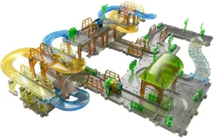 132PCS Electric Train Set with Tracks, DIY STEM Educational Toy, Rechargeable Motorized Puzzle for Ages 3  Boys & Girls, Birthday Gift