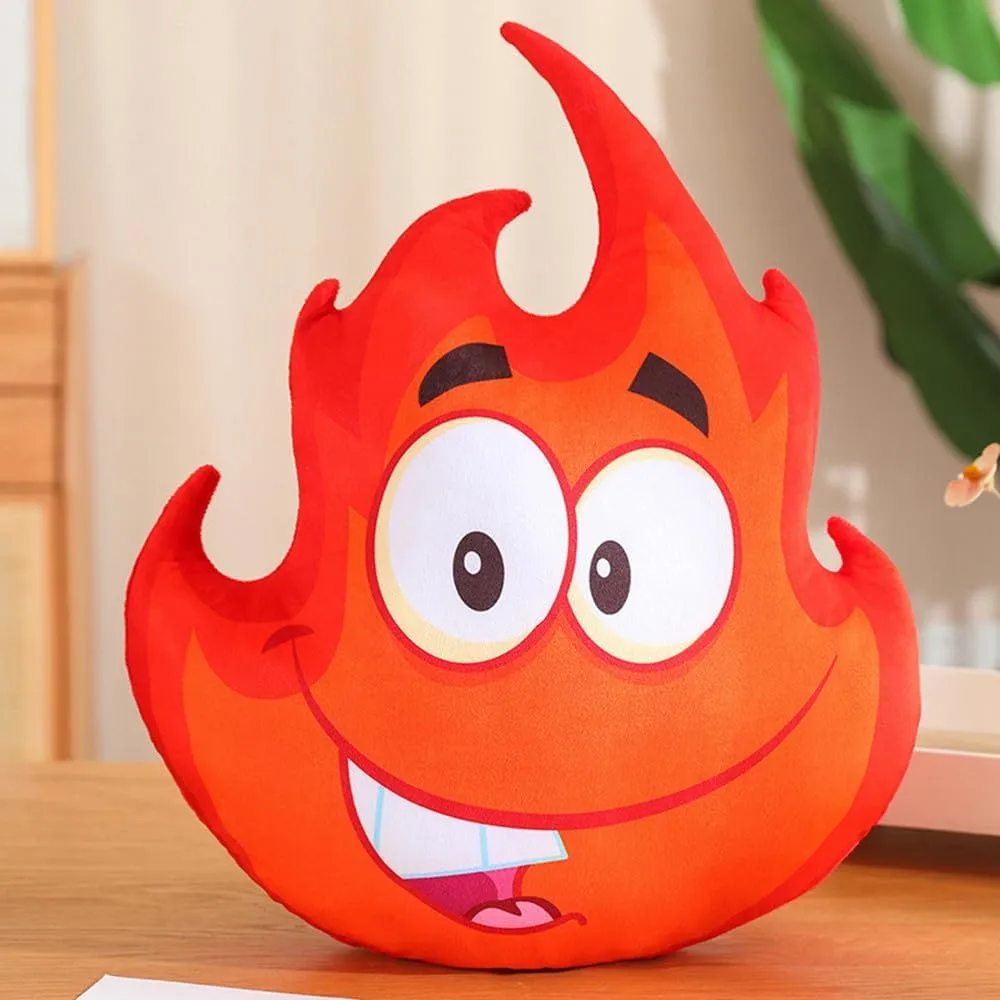 13.8" Car Plush Toy Soft Plush Fire Engine Plush Pillow Toy Cartoon Throw Pillow Plushie Gifts for Kids Birthday Christmas Party (Red Gu Fire)