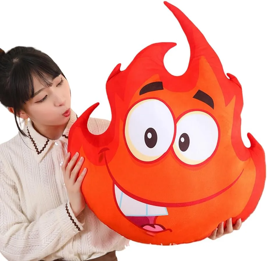 13.8" Car Plush Toy Soft Plush Fire Engine Plush Pillow Toy Cartoon Throw Pillow Plushie Gifts for Kids Birthday Christmas Party (Red Gu Fire)