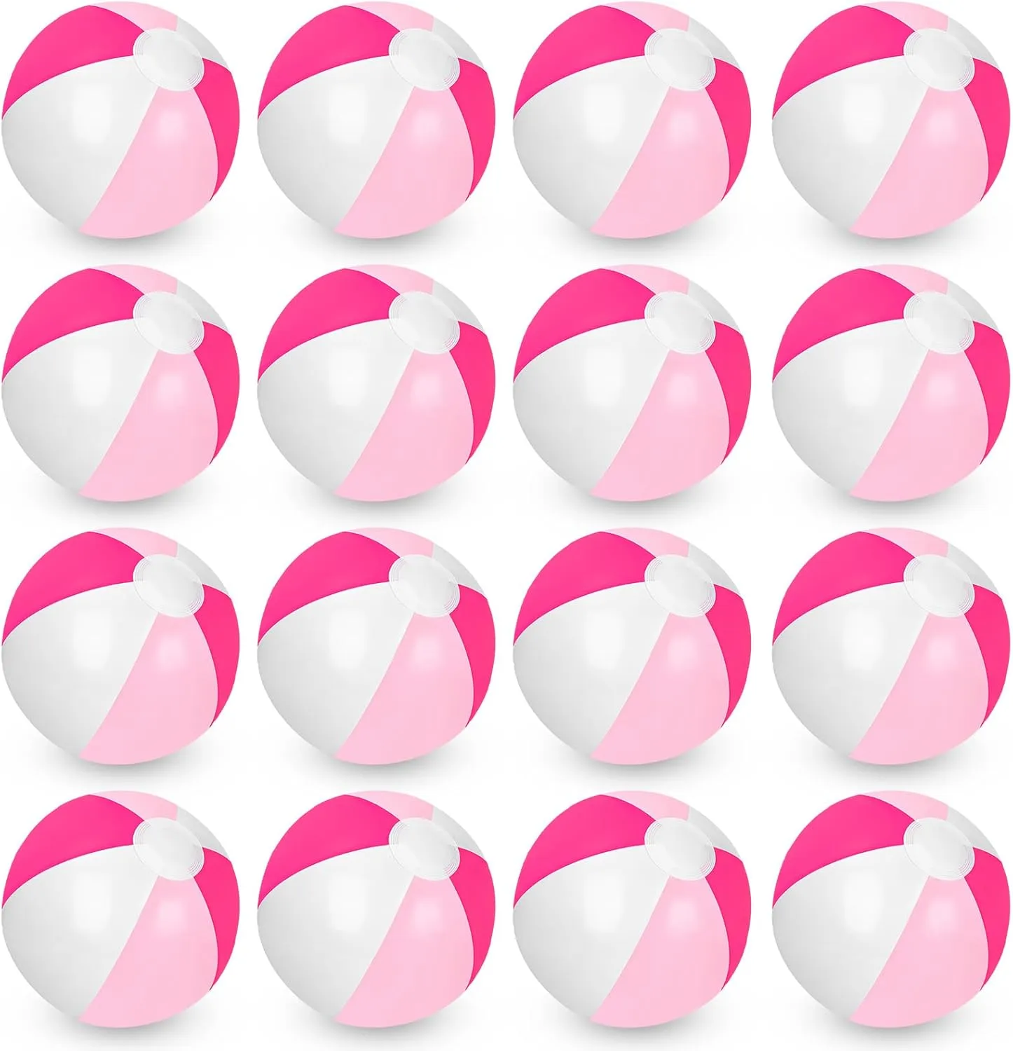 16Pcs Inflatable Beach Balls 16Inch Round Pool PVC Balls Cute Game Toys