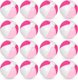 16Pcs Inflatable Beach Balls 16Inch Round Pool PVC Balls Cute Game Toys