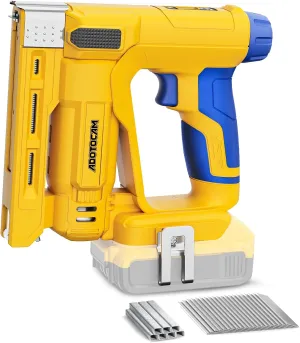 18GA Nail Gun for Dewalt 20V Battery (Tool Only), 2 in 1 Cordless Brad Nailer/T50 Crown Stapler, Nail Gun Battery Powered with 2,000PCS Staples and Nails for Upholstery & Family DIY