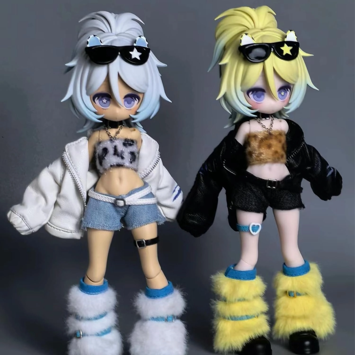 1/12 BJD Dolls Blind Box,Kawaii BJD Dolls Ten Thousand Escape Plan Series 1/12 Ball Jointed Doll Collectable Action Figure for Girls Birthday Party Gift Toys (Snow Leopard-1 Pack)
