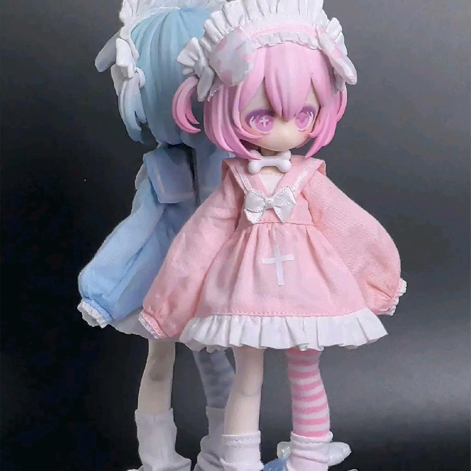 1/12 BJD Dolls Blind Box,Kawaii BJD Dolls Ten Thousand Escape Plan Series 1/12 Ball Jointed Doll Collectable Action Figure for Girls Birthday Party Gift Toys (Snow Leopard-1 Pack)