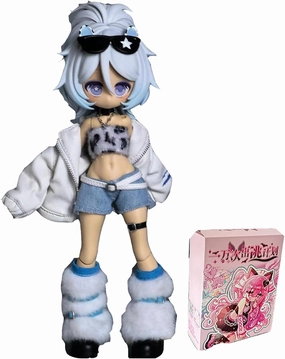1/12 BJD Dolls Blind Box,Kawaii BJD Dolls Ten Thousand Escape Plan Series 1/12 Ball Jointed Doll Collectable Action Figure for Girls Birthday Party Gift Toys (Snow Leopard-1 Pack)
