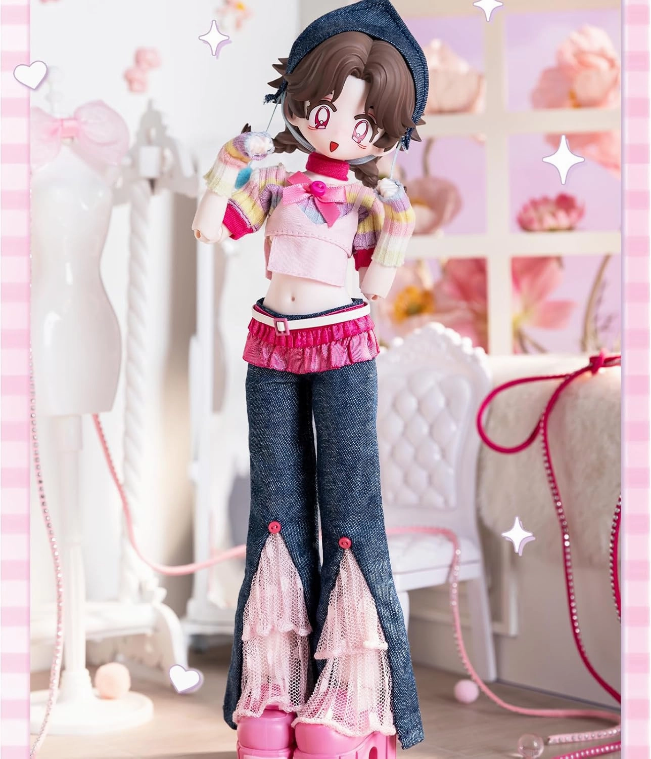 1/6 BJD Dolls Blind Box,Kawaii BJD Dolls Candy Pocket Series-Cute Girl Blind Box Ball Jointed Doll Collectable Action Figure Posable Dress Up Doll for Girls Gift Toys