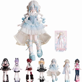 1/6 BJD Dolls Blind Box,Kawaii BJD Dolls Candy Pocket Series-Cute Girl Blind Box Ball Jointed Doll Collectable Action Figure Posable Dress Up Doll for Girls Gift Toys