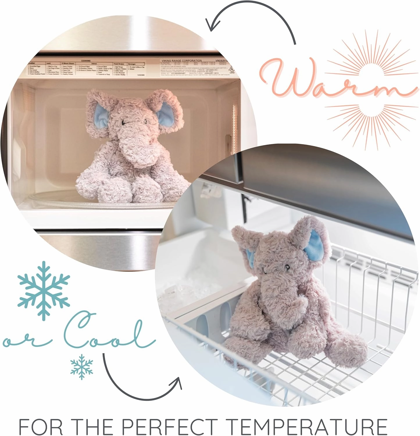 1i4 Group Warm Pals - Mack Moose - Cozy Microwavable Lavender Scented Plush Toys - Heated Stuffed Animal - Heatable Coolable Bedtime Comfort Plushie