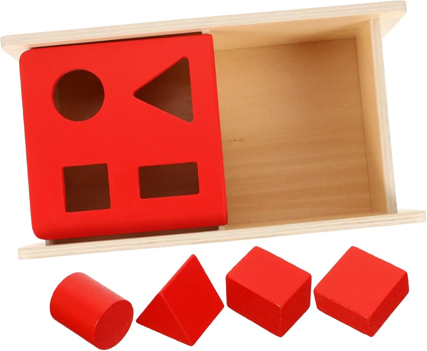 1Set Geometric Shape Sorter for Educational Plaything for Hand Eye Coordination and Fine Motor Skills Compact Design for Early Learning