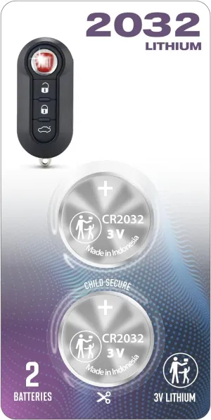 (2 Pack) Remote Key FOB Battery CR2032 2032 OEM (2009-2021) fits case Shell Cover for Fiat Dodge 500 500L 500X Ram Promaster Flip Key fits Shell case Cover led Lights Remote Accessory LTQF12AM433TX