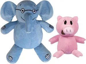 2024 New Blue Elephant and Pink Pig Plush Toys,for Boys and Girls Animal Toys,Christmas Valentine's Day Room decoration Party Gifts (2PC)