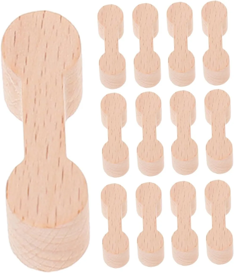 20Pcs Wooden Train Track Connectors Dog Adaptors for Train Play Compatible with Train Tracks Enhances Hands Experience and Imaginative Play
