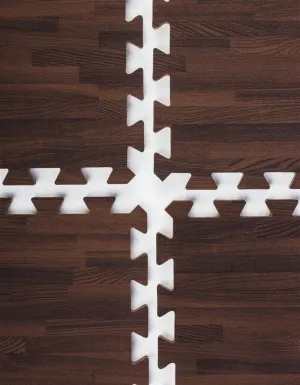 26-pc Wood Grain Interlocking Foam Flooring Mats, 0.5" Thick, 10-ft x 10-ft Display