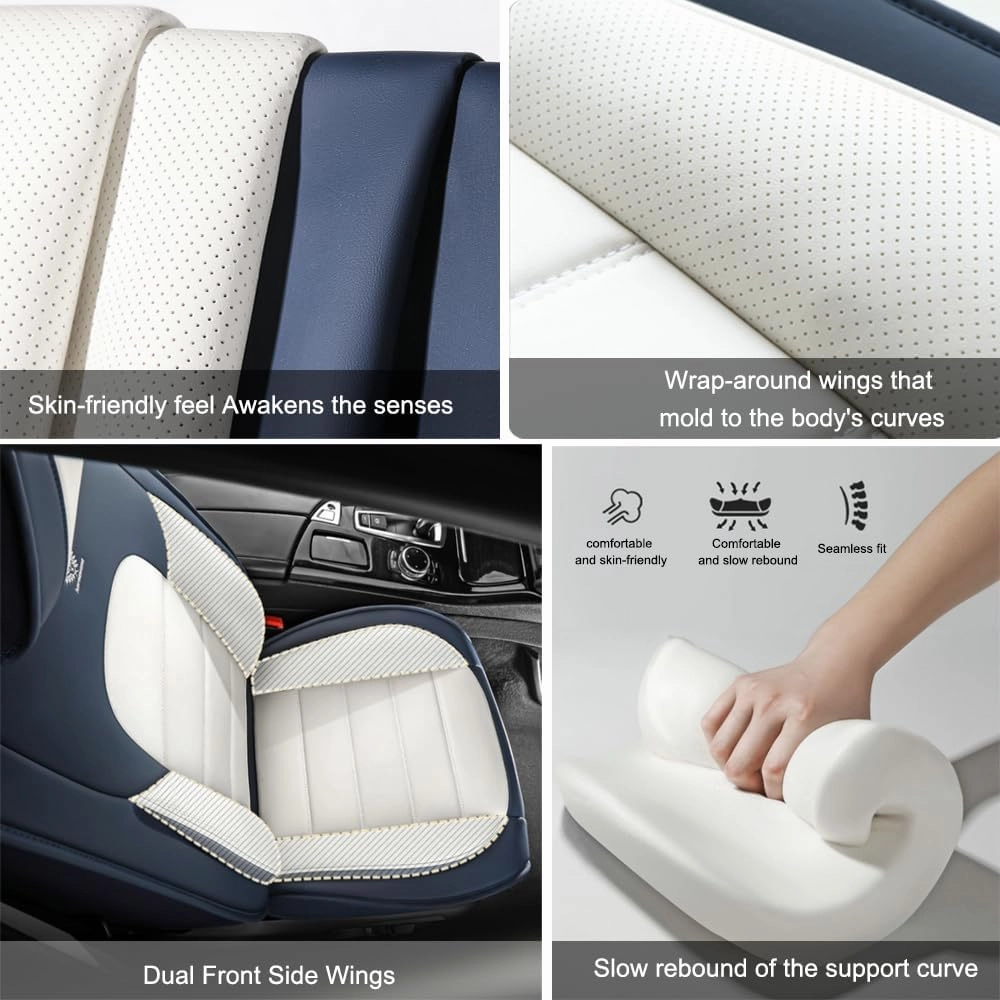 2 Seat Covers for Chevrolet Suburban 2006-2024 Leather Car Seat Covers Waterproof Anti-Slip Soft Car Seat Protectors Premium Automotive Seat Covers with Airbag（Standard,Classic Black）