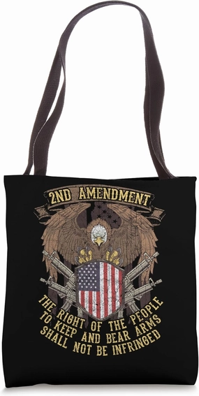 2nd Amendment Right To Bear Arms Eagle Flag Vintage Tote Bag