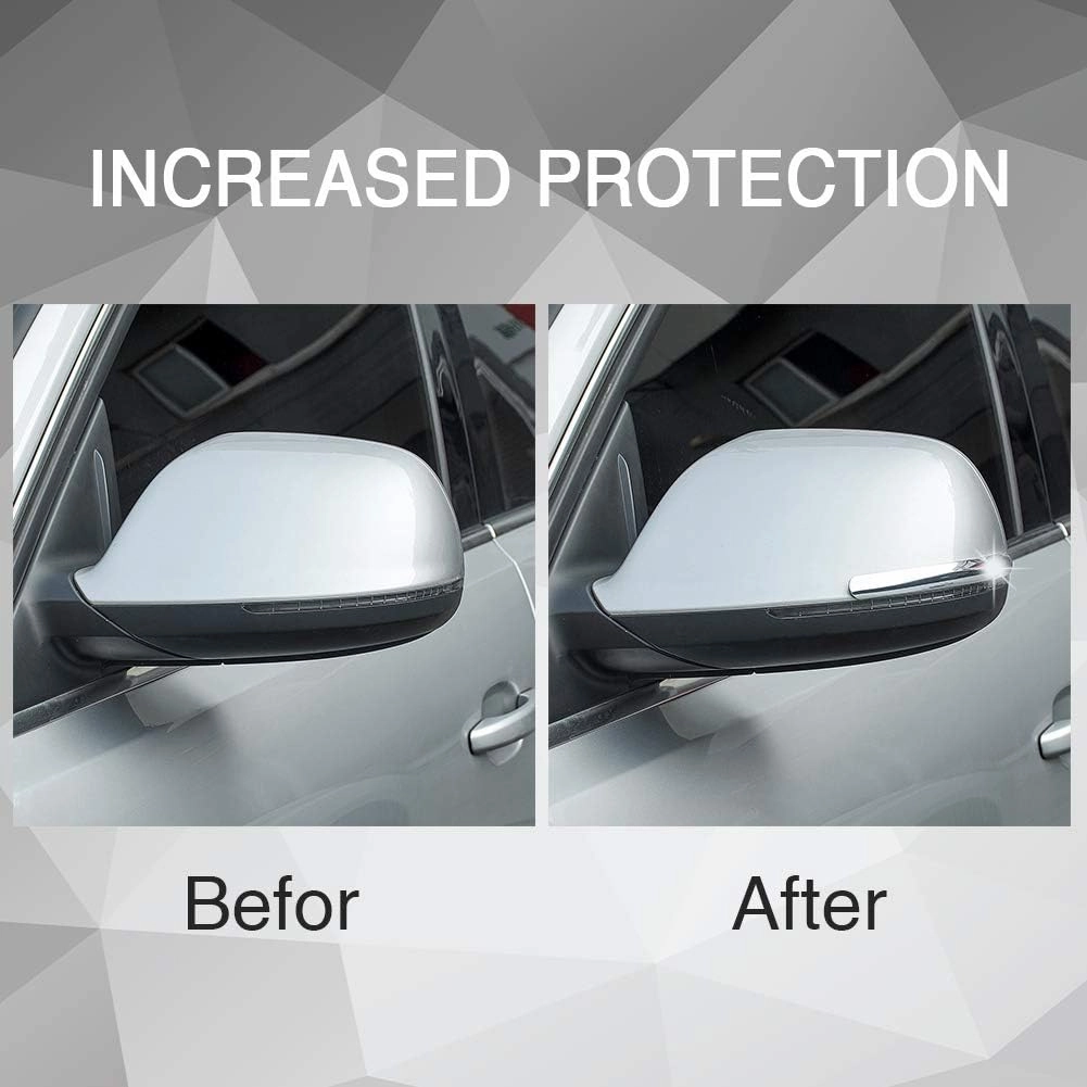 2pcs Car Rear View Mirror Anti-Collision Strip Sticker Car Bumper Protector Mirror Protector Sticker