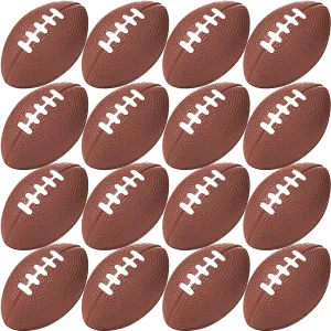 36 Pcs Mini Football Sports Stress Ball Bulk 4 inch Mini Foam Sports Ball Kids Adults Football Sports Party Favor Ball Small Relaxable Balls for School Carnival Reward Party Bag Gift Fillers