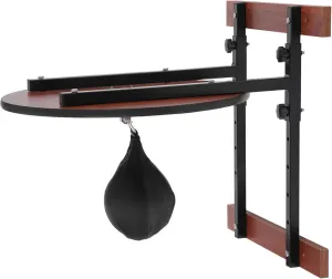 360° Swivel Speed Bag Platform Kit - Heavy Duty Adjustable Height Wall Mount, Professional Boxing Training Equipment for Fitness and Exercise