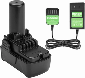 3.5Ah Battery and Charger for Hitachi 10.8V-12V Li-ion BCL1015 Battery BCL1015 BCL1015S 331065 329369 329370 329371 329389