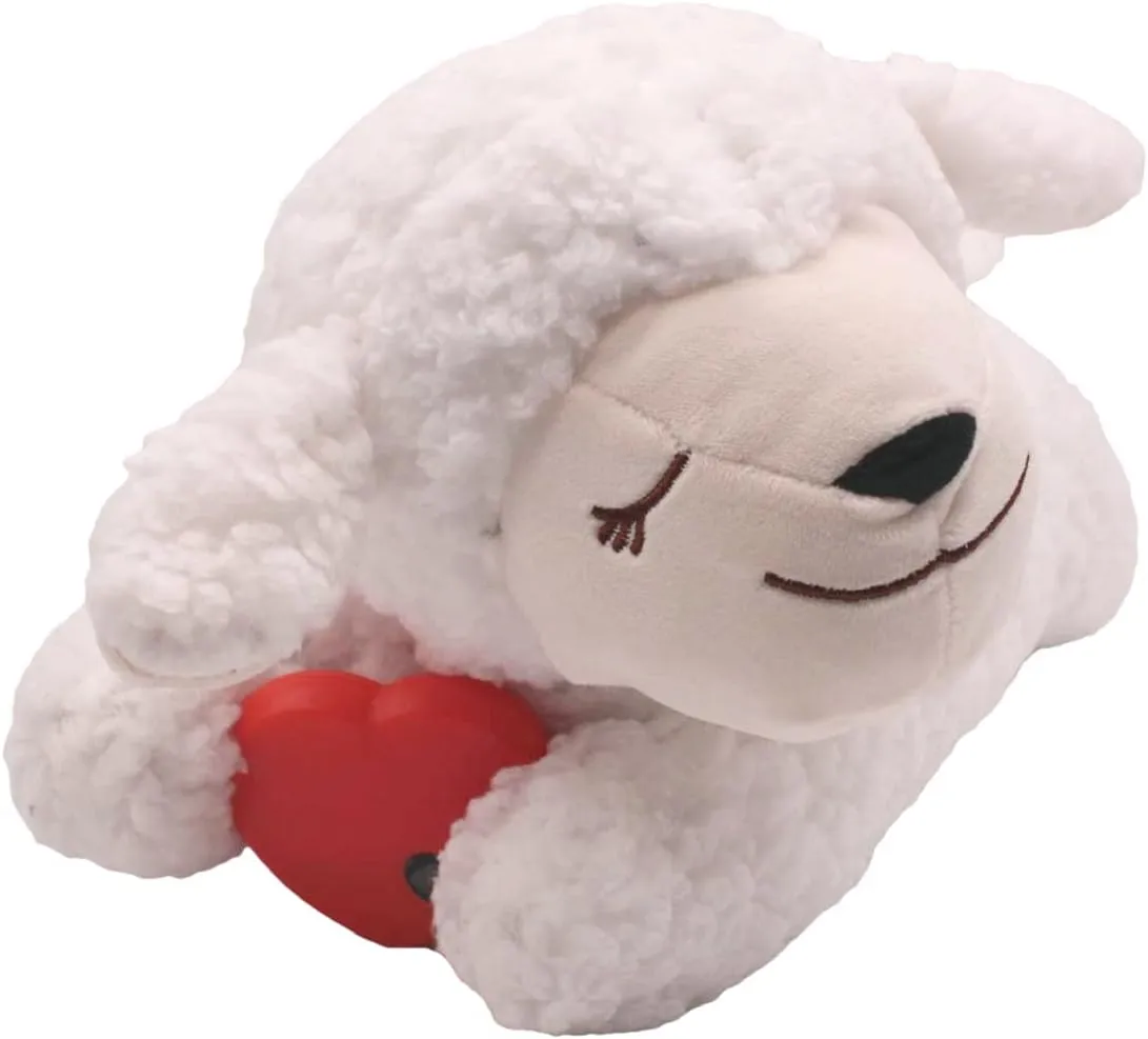 3T group Heartbeat Puppy for Dogs,Heartbeat Dog Toy Anxiety Relief Toy Sleep Aid,Stuffed Animal with Heartbeat Toys for Puppy Essentials Pillow Calming Toys (White)