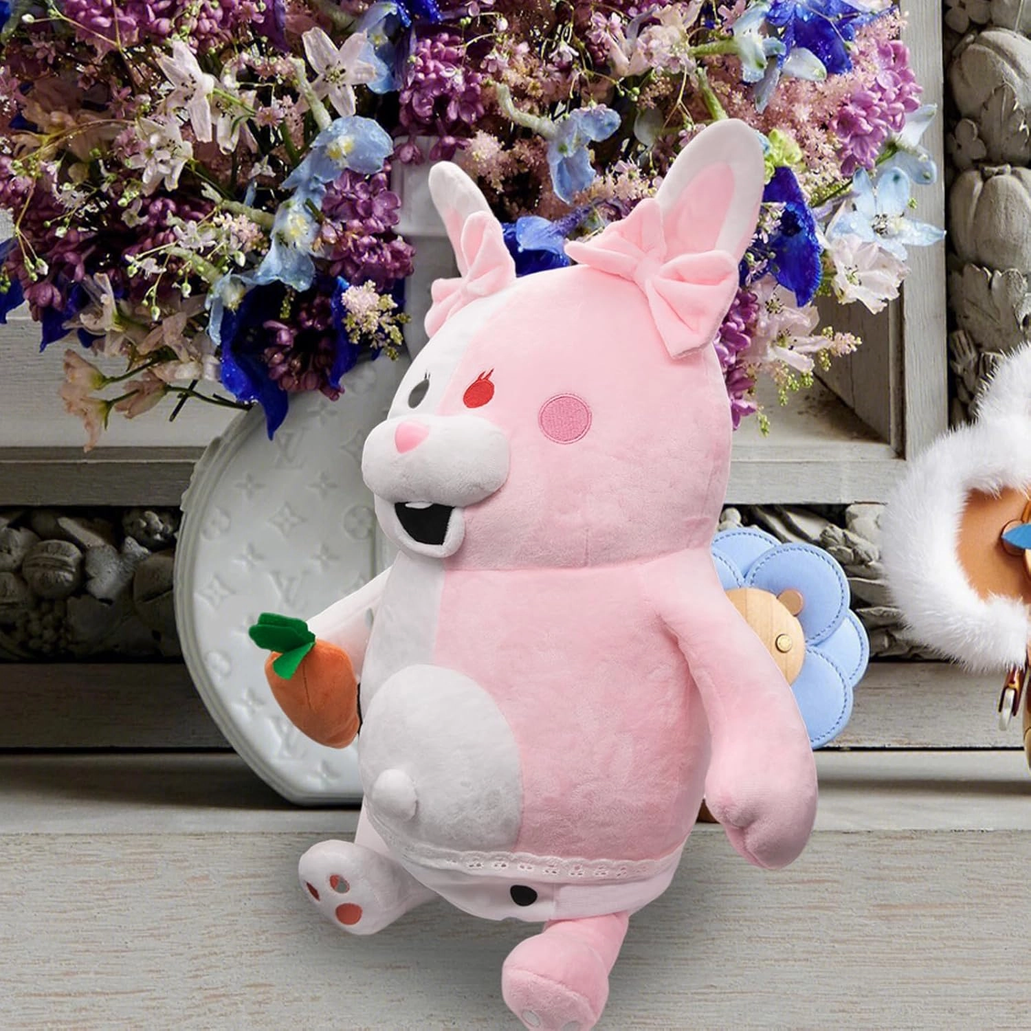50cm / 19.68in Pink White Rabbit Plush Anime Stuffed Plush Toy
