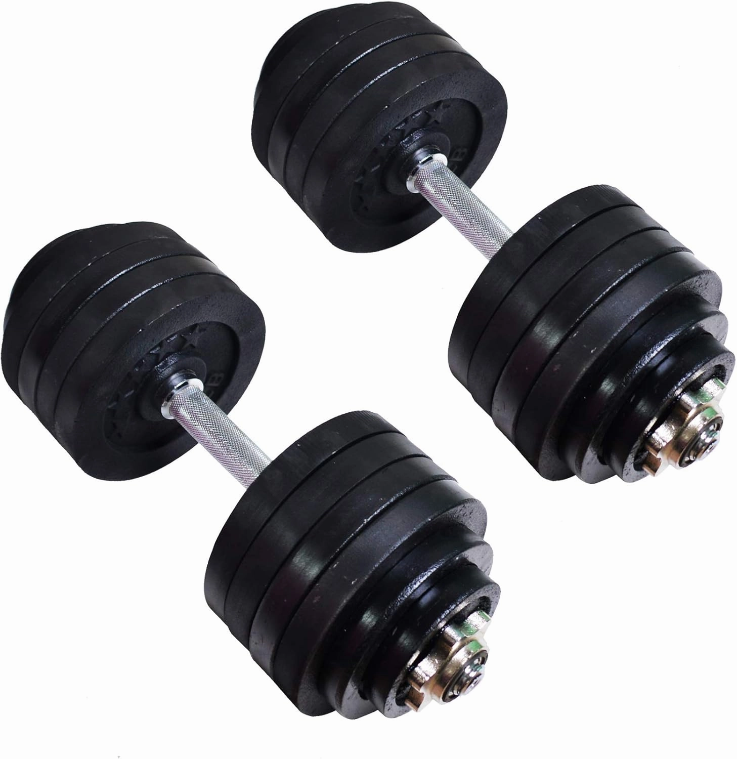 50lb 100lb Dumbbells Adjustable Weight Set Fitness GYM Home Cast Full Iron Dumbbell Set