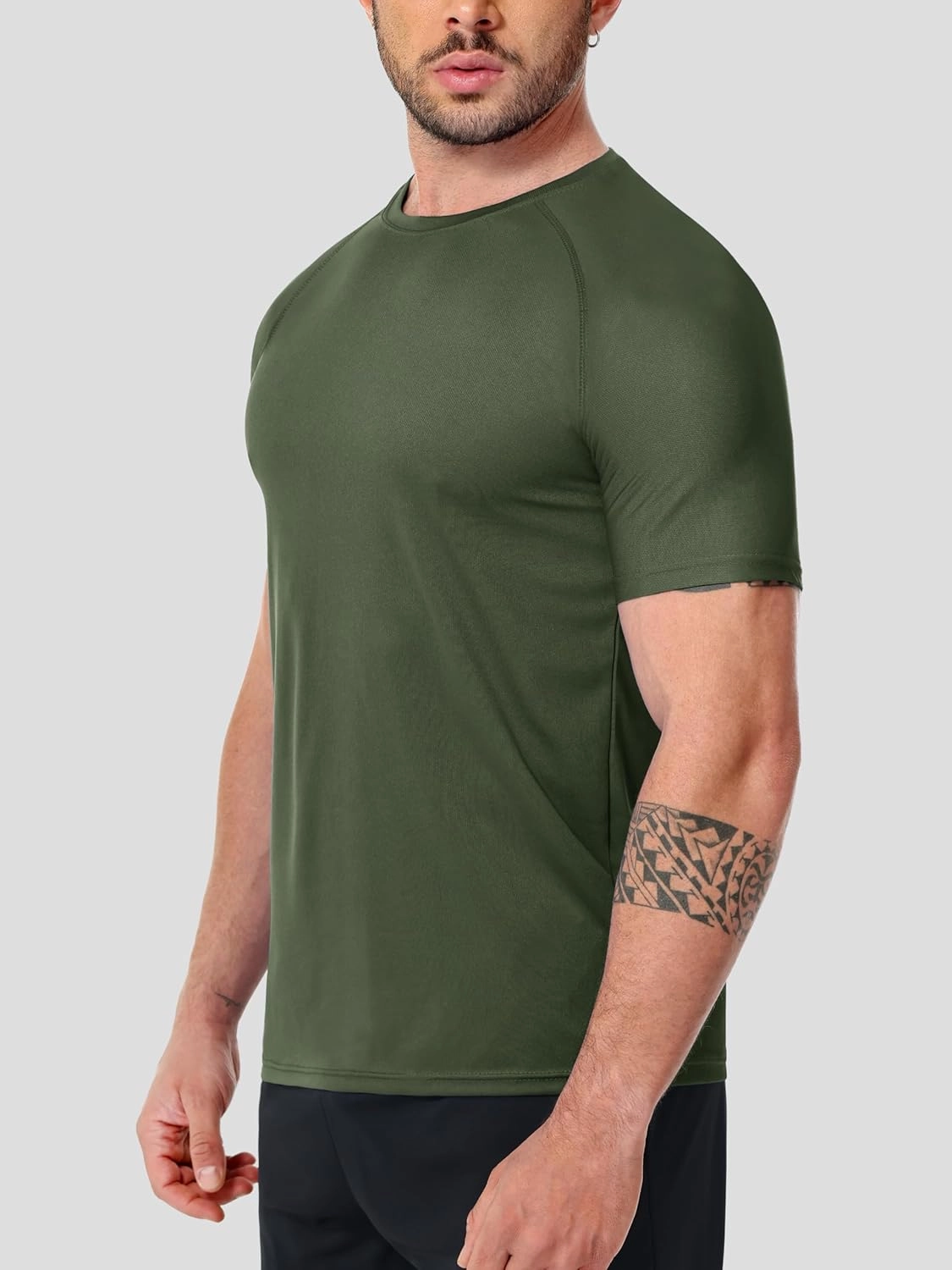 5 Pack Men's Moisture Wicking Shirts Dry Fit Lightweight Breathable Tech Tees for Workout Running Short Sleeve