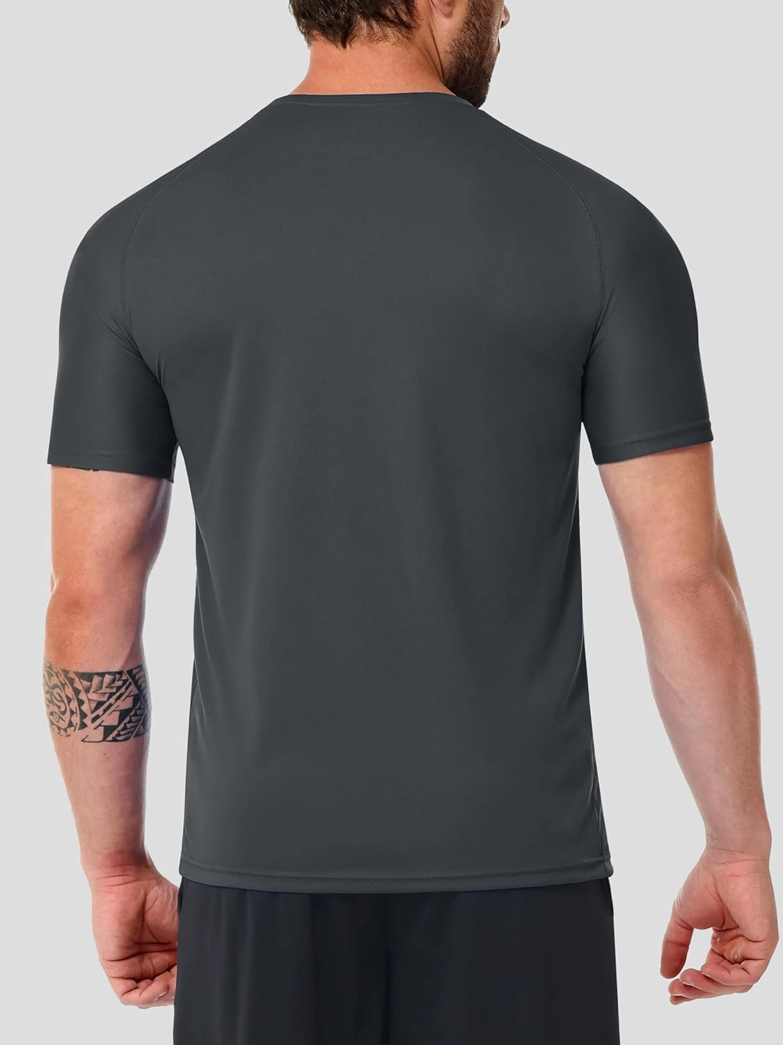 5 Pack Men's Moisture Wicking Shirts Dry Fit Lightweight Breathable Tech Tees for Workout Running Short Sleeve