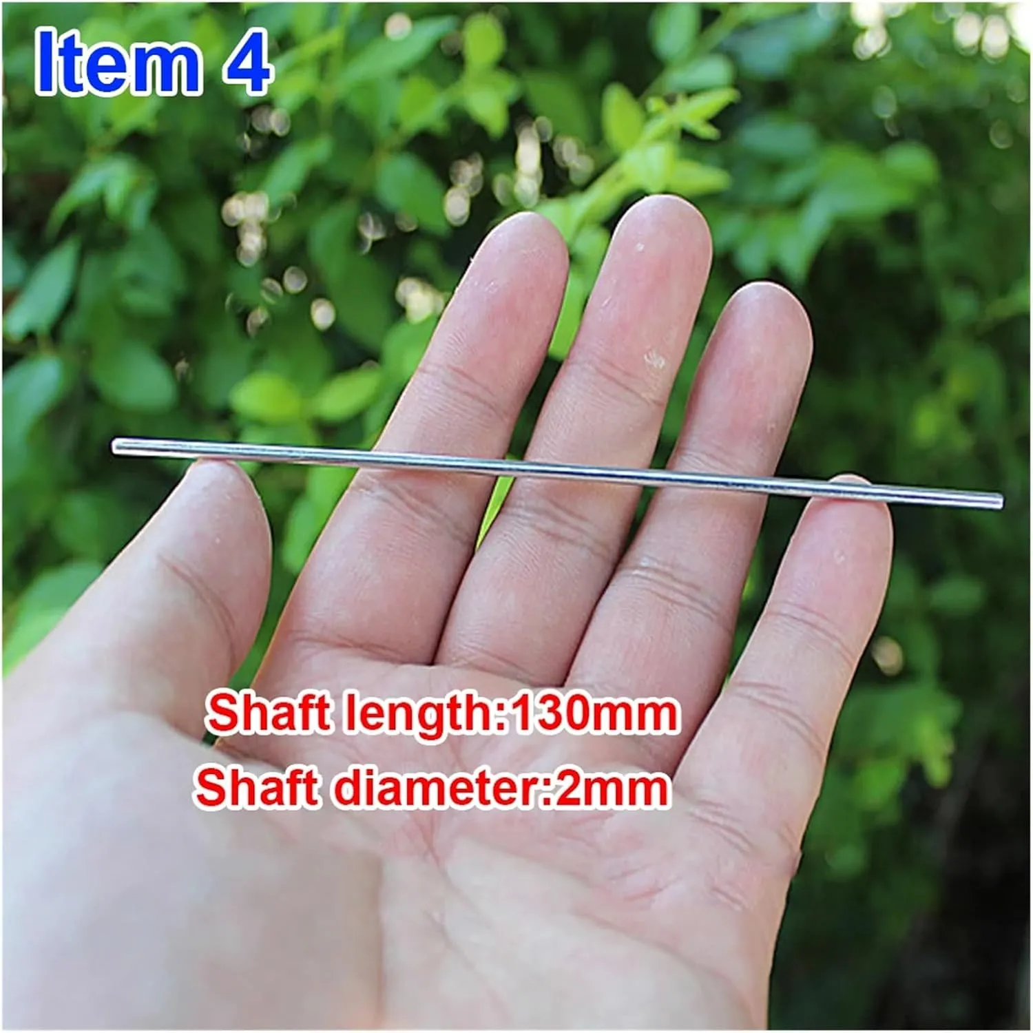 5PCS Iron Shaft 2MM Iron Shaft Toy Car Axle Shaft Sleeve 60/80/100/130mm Length Toy Car Boat Shaft(10pcs Soft Bushing)