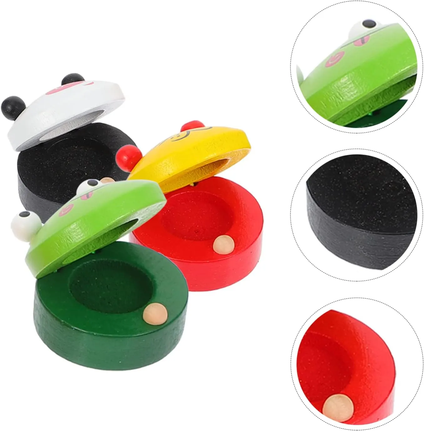 5sets Music Toy for Children Boys and Girls Castanet Toy Simple Sound Rhythm Training Educational Present 6pcs*5