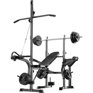 6 in 1 Adjustable Weight Bench Set