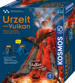 637286 Prehistoric Volcano, Building - Paint - Escape Let Escape Lets, 35 cm Diameter, Experiment Box for Children from 8 Years, Volcano Experiments for Children