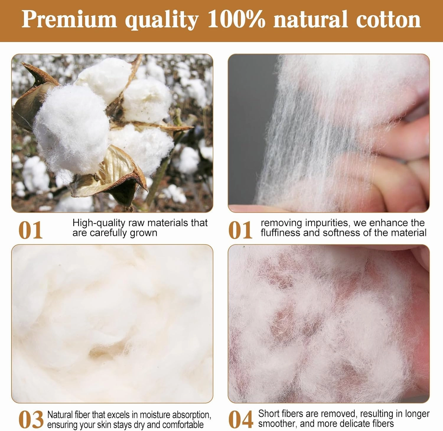 6 lb Natural Cotton Stuffing Raw Batting Fiber Combed Cotton for Pillow Couch Dolls White Cotton Filling for Stuffed Animals Crochet Stuffed Toys Art Crafts Supplies