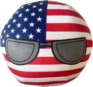 8-Inch Countryball Plushie – Soft and Cute National Ball Toy – Collectible Gift for Fans, Kids, and Plush Enthusiasts (2.USA)