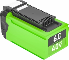 【Upgrade 3rd Generation】 40V 6.0Ah 29472 Lithium-ion Battery Replacement for Greenworks 29472 29462 Battery,Compatible with Greenworks 40V G-MAX Power Tools