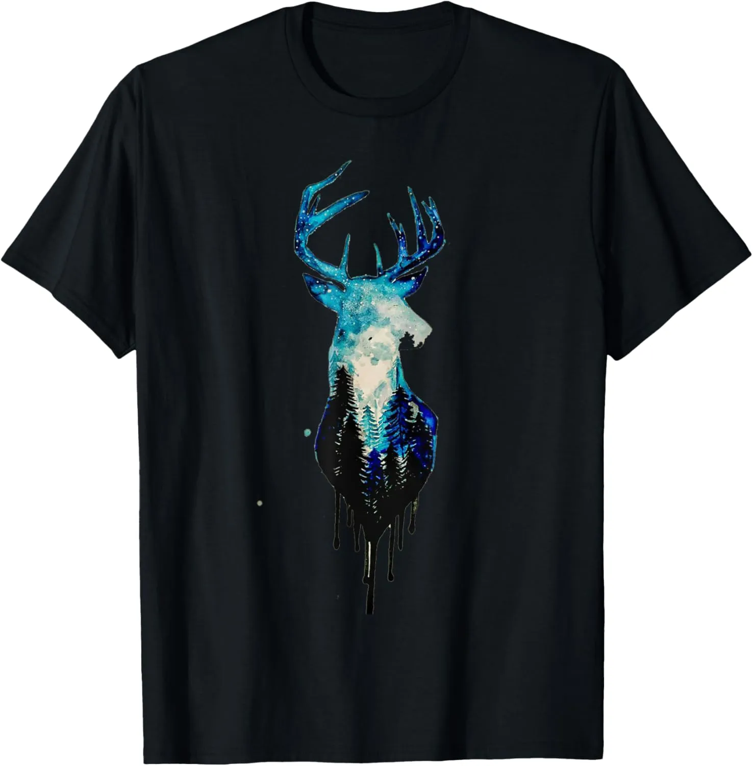Abstract Deer, Nature Forest, Environmental Protection, Climate Protection T-Shirt