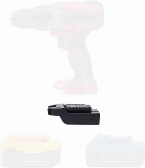 Adapter for Bauer Cordless Tools, Compatible with DEWALT & Hercules 20v Batteries, Adapter Only, Black, 1 Pack