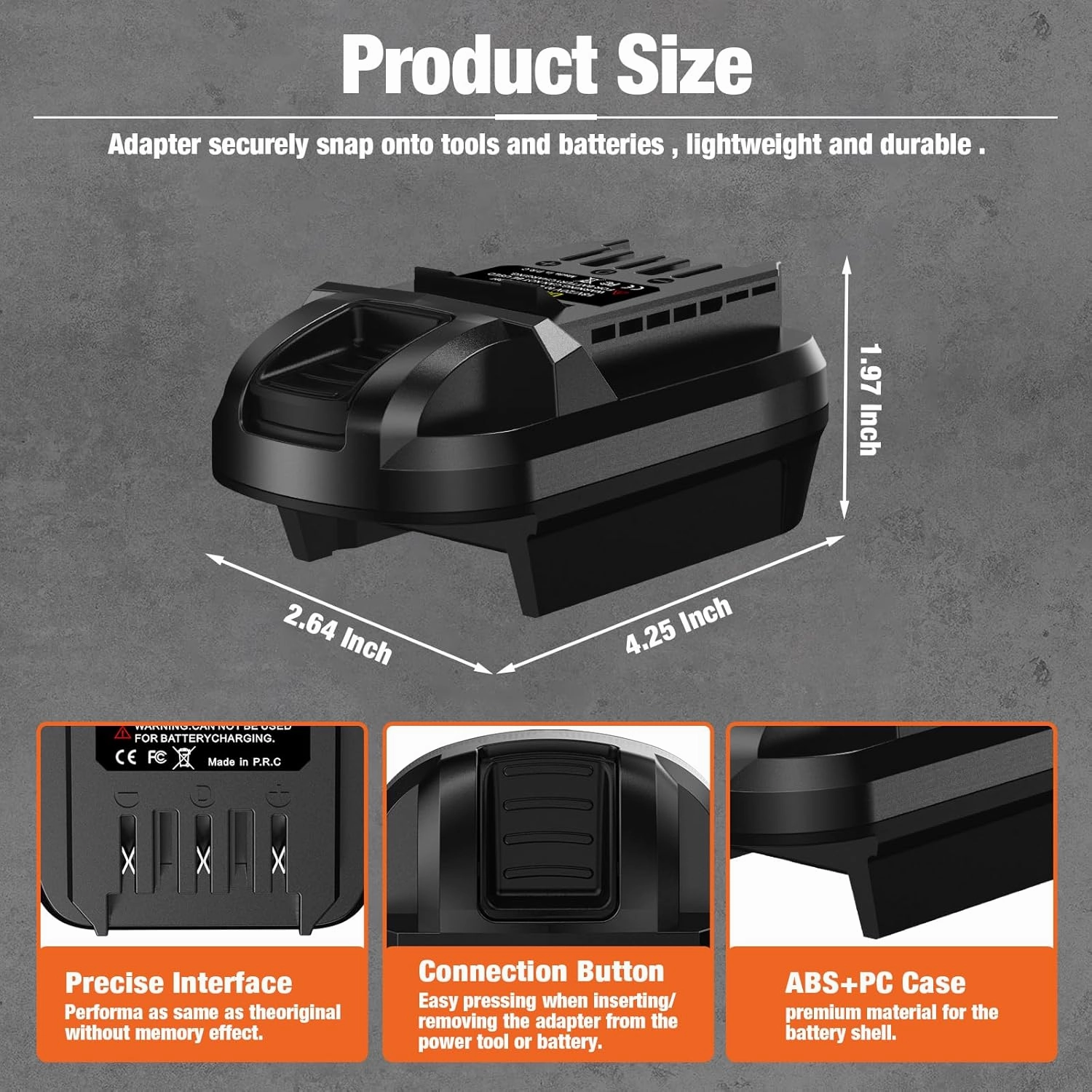Adapter for DeWalt 20V Battery & for Milwaukee M18 Battery Convert for SKIL 20V Battery PWR CORE Cordless Power Tools Use (Adapter Only)