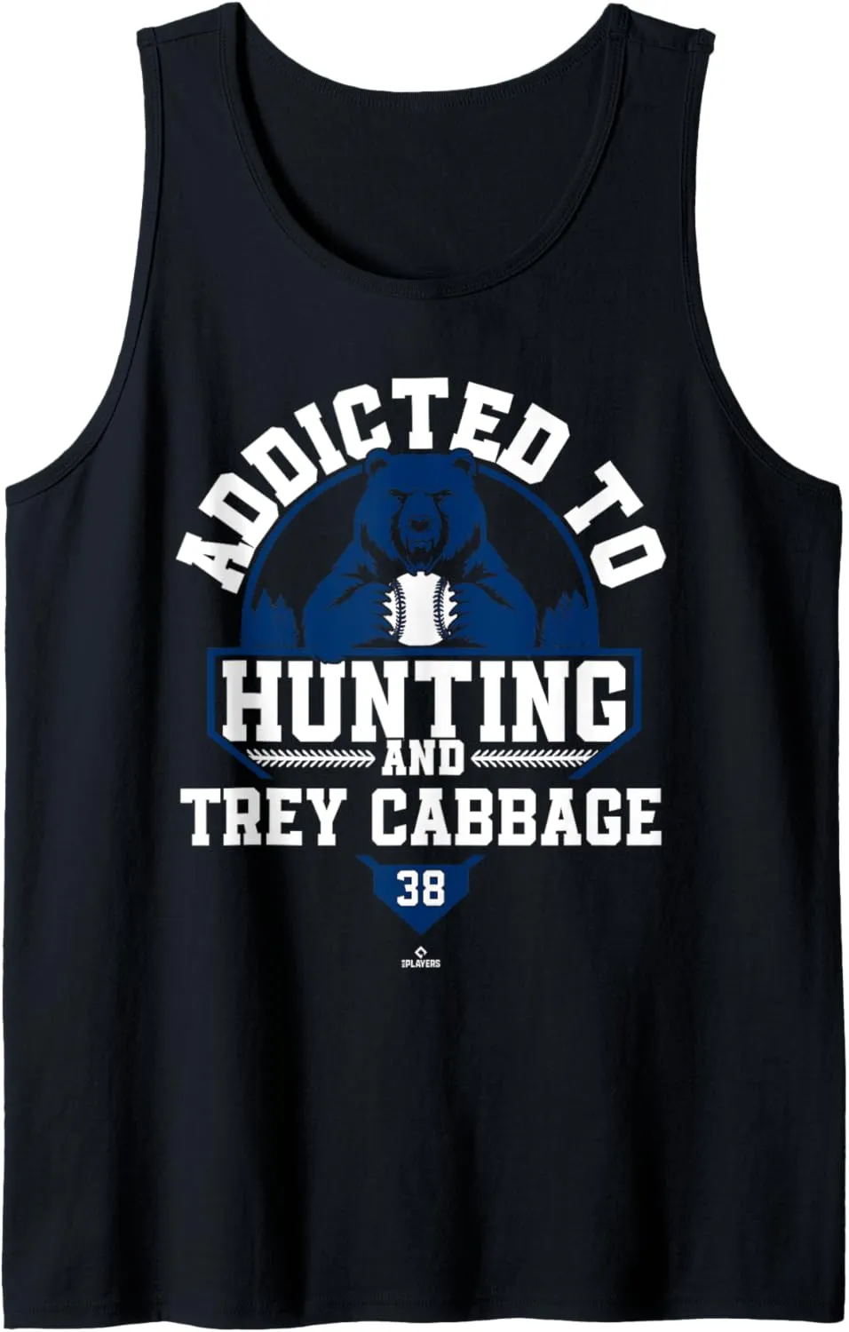 Addicted to Bear Hunting & Trey Cabbage Houston Baseball Tank Top
