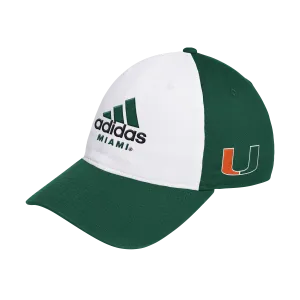 adidas Miami Hurricanes Green Adjustable Slouch Hat
