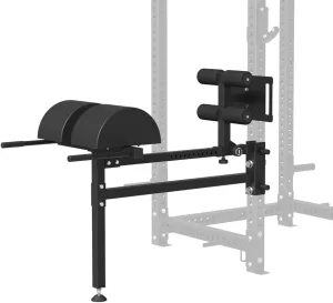 Adjustable Glute Ham Developer Machine(GHD) for 3"x3" Power Cage, Hyperextension Machine with Band Pegs, Leg Machine Home Gym