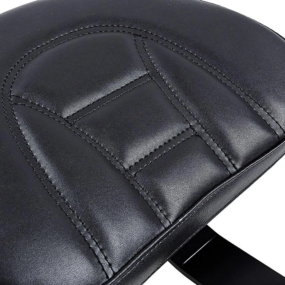 Adjustable Plug-In Driver Rider Backrest w/Pocket Compatible with 2007-2017 Harley Fatboy Heritage Softail