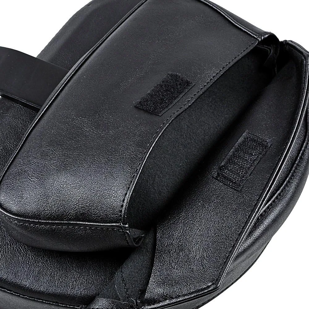 Adjustable Plug-In Driver Rider Backrest w/Pocket Compatible with 2007-2017 Harley Fatboy Heritage Softail