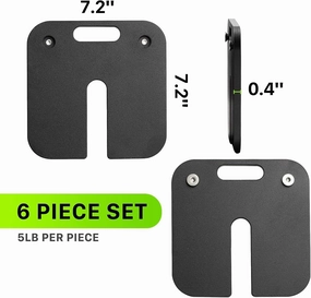 Adjustable Dumbbell Plates, 6 Pieces 5lb Weight Plates (5lbx6)