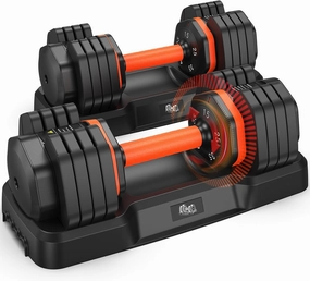 Adjustable Dumbbells Set, Adjustable Weights15/25/35/45/55lbs,Adjustable Dumbbell Pair 110LBS Exercise Fitness Fast Adjust Hex Weight for Full Body Workout Fitness Adjustable dumbbell set 2